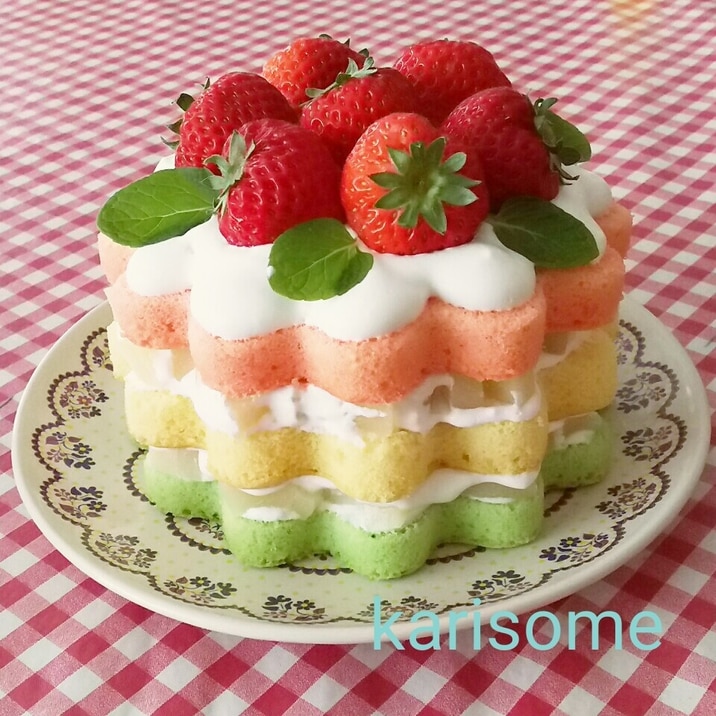 簡単ジェノワーズでひな祭りケーキ レシピ 作り方 By かりそめ太郎 楽天レシピ 簡単ジェノワーズでひな祭りケーキ レシピ 作り方 By かりそめ太郎 楽天レシピ